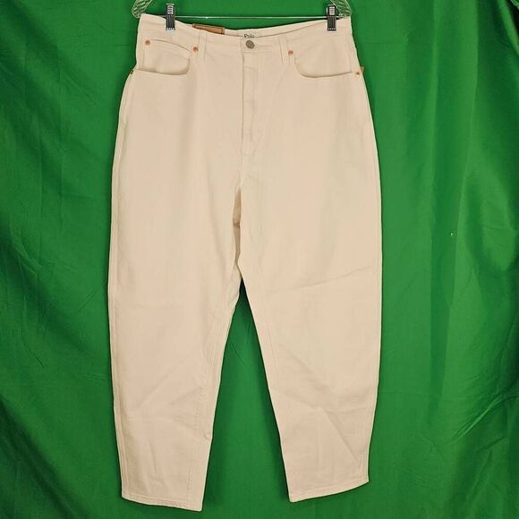 NWT Polo Ralph Lauren Womens The Carrot Crocus‎ Wash Straight Jeans 31